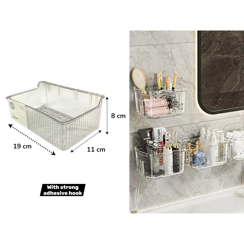 Perforated Unbreakable Transparent Storage Organizer 2