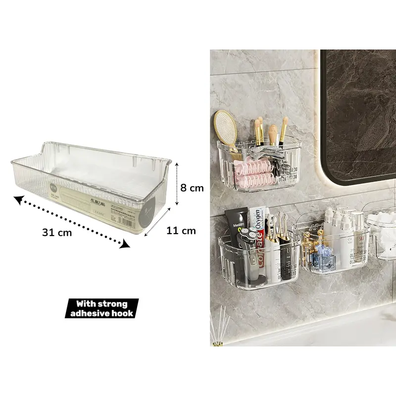 Perforated Unbreakable Transparent Storage Organizer 3