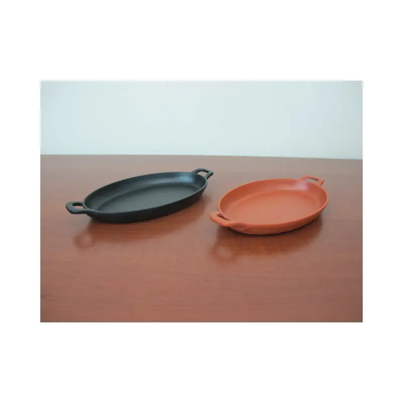 Oval Servo Melamine Dish with Handles 23 cm