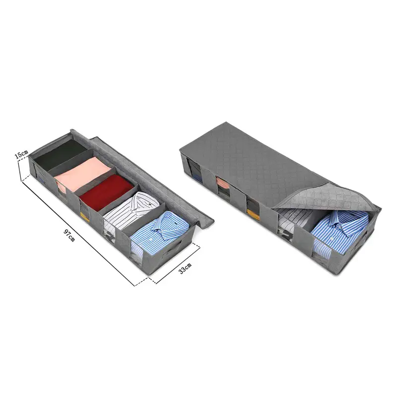 Non Woven Large Cloth Organizer 5 Compartments