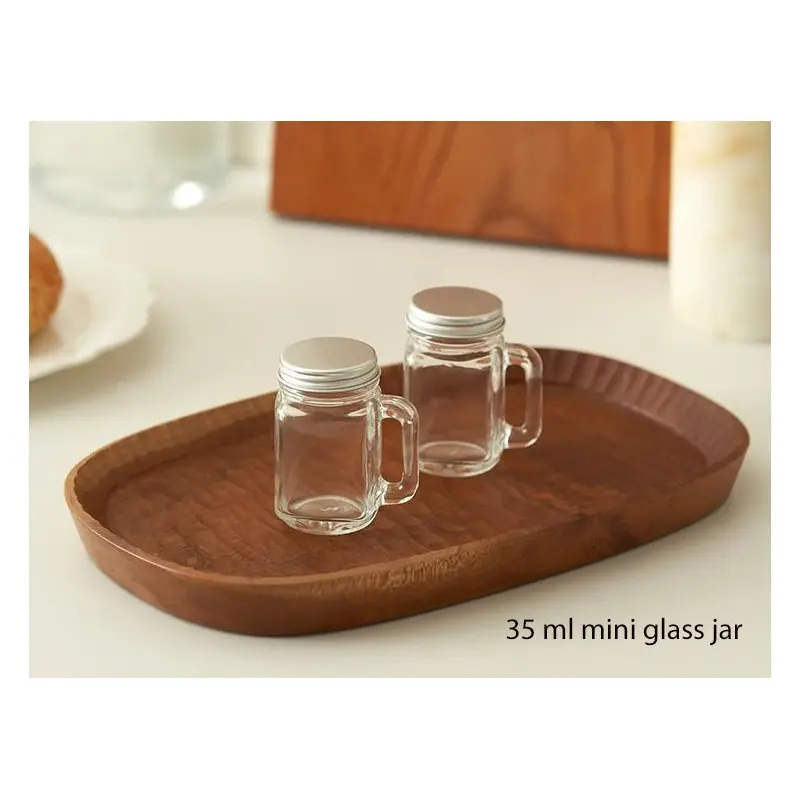 Mini Mason Glass Jar 35 ml  X2