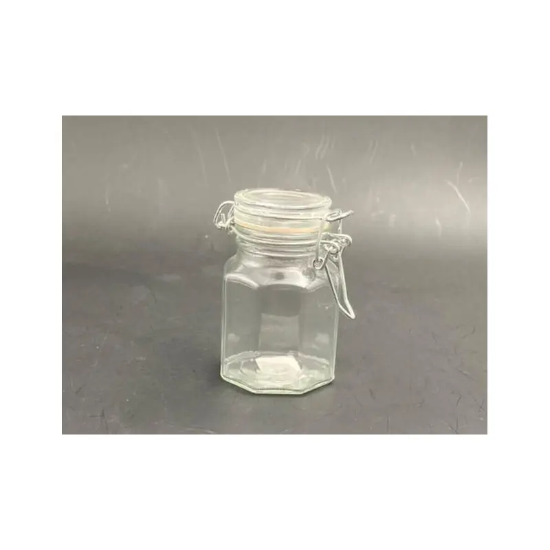 Mini Airtight Glass Jar Octagone