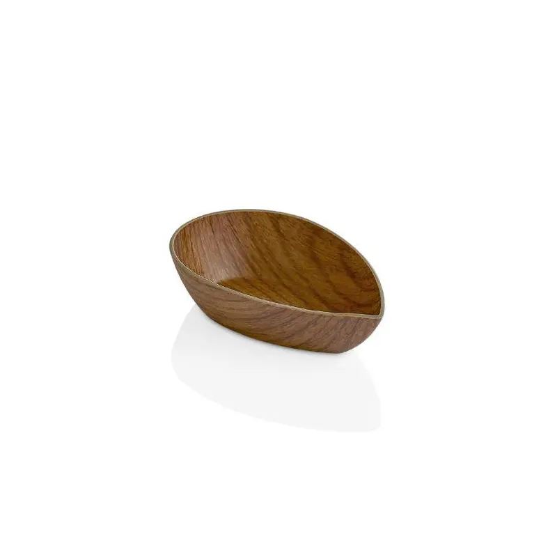 Mini Drop Bowl with Wooden Finish