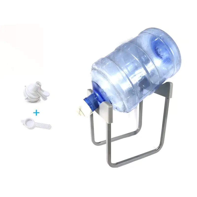 Metallic Water Bottle Stand With Tap 30cm