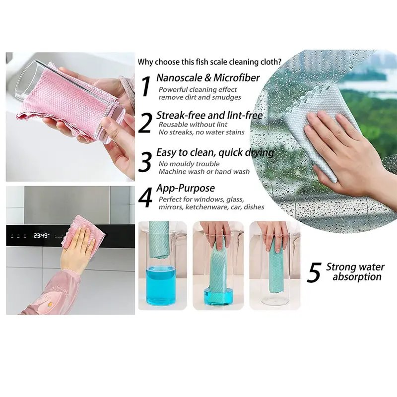 Microfiber Nano Scale Cloth 40 x 30 cm