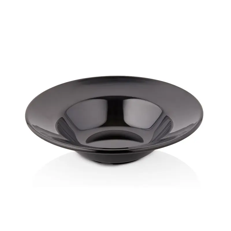 Melamine Black Spagetti Bowl 24.5 cm