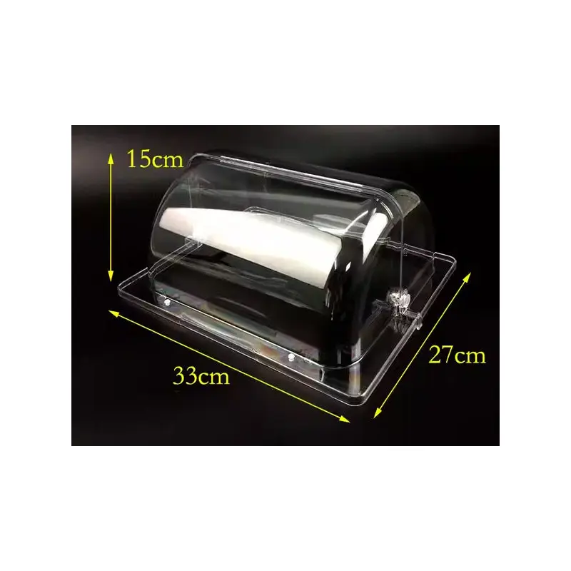 Medium Polycarbonate Roll Top Cover GN 1/2 - Wide