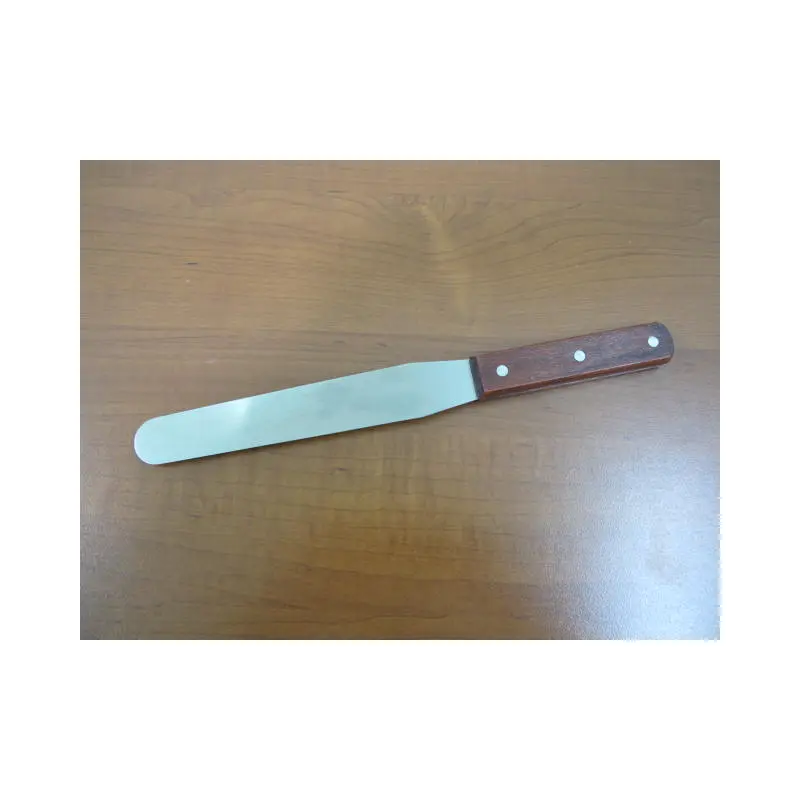Long Straight Spatula with wooden Handle 20.3cm