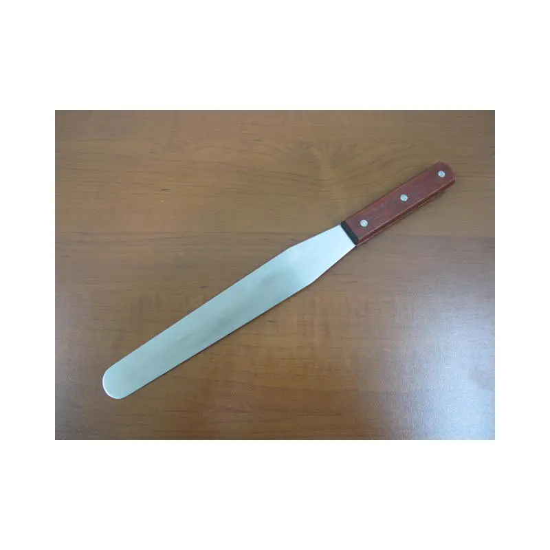Long Straight Spatula with wooden Handle 25.5cm