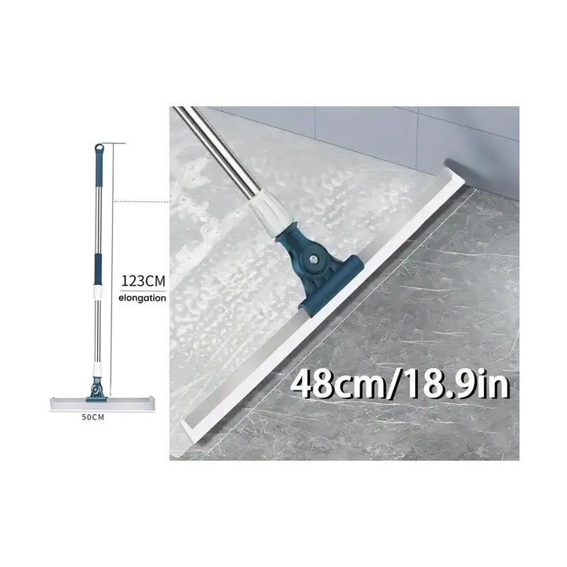 Long Handle 180 degrees Rotating Floor Squeegee 50 cm