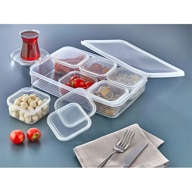 Line Low Storage Box Set of 7 Pieces: 6+1 2.4L & 6x0.30L
