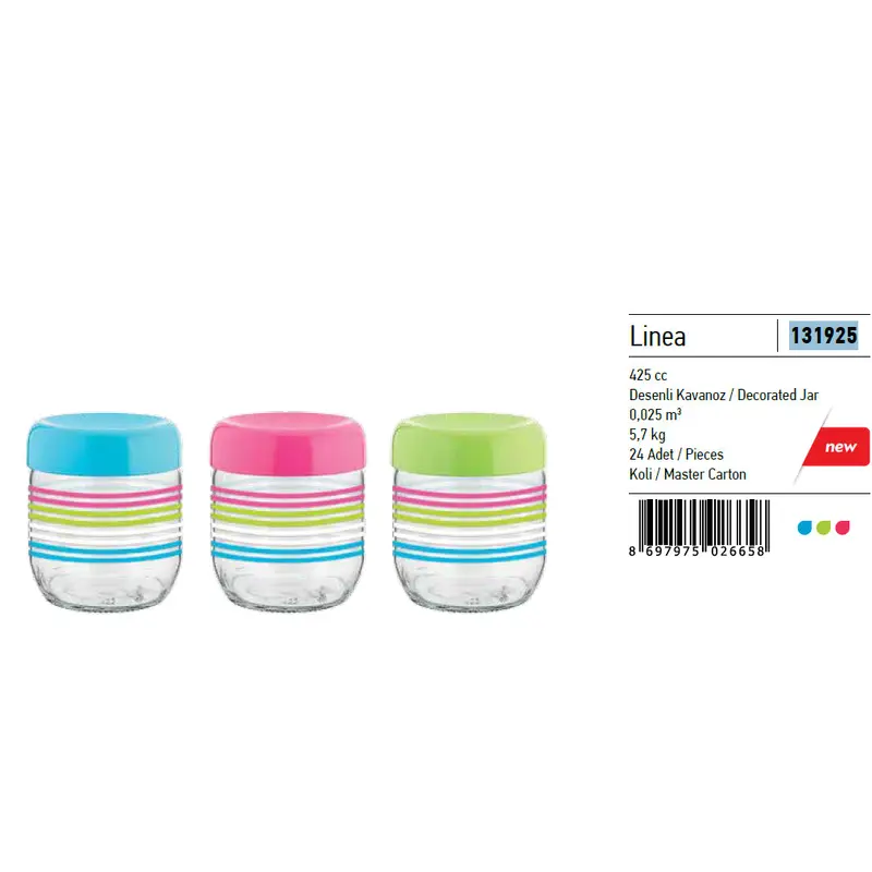 Linea Decorated Jar, 425 ml