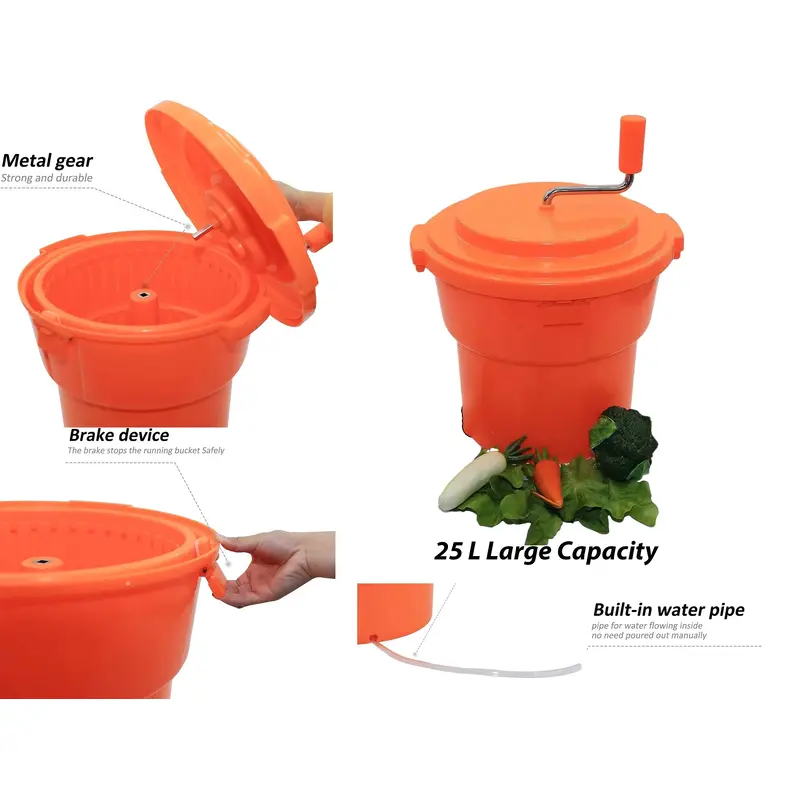 Klenmann Jumbo Salad Spinner 25 L