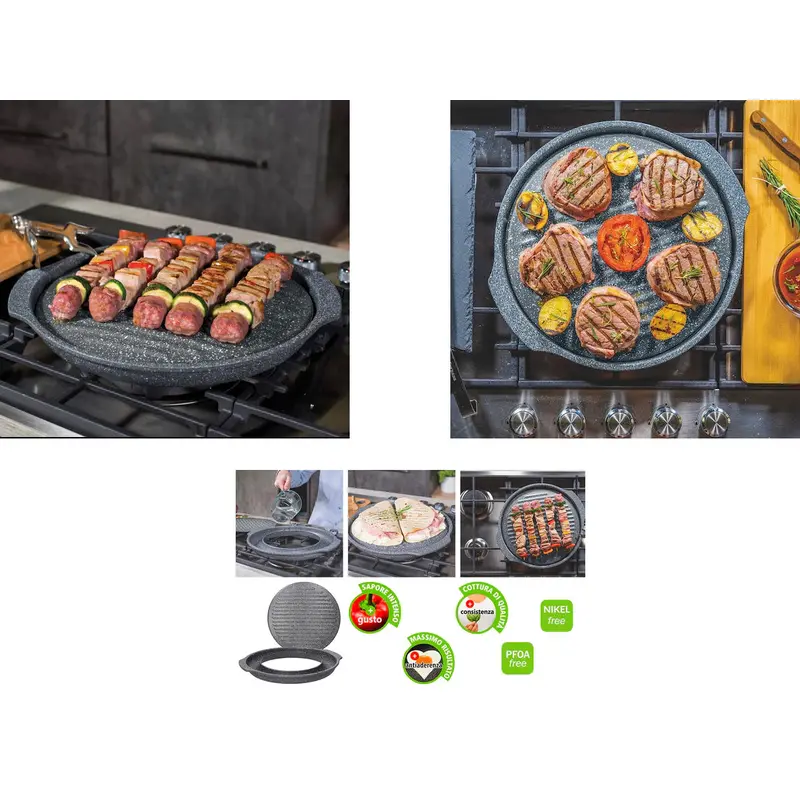 High Thickness Aluminium round BBQ Grill 33 cm