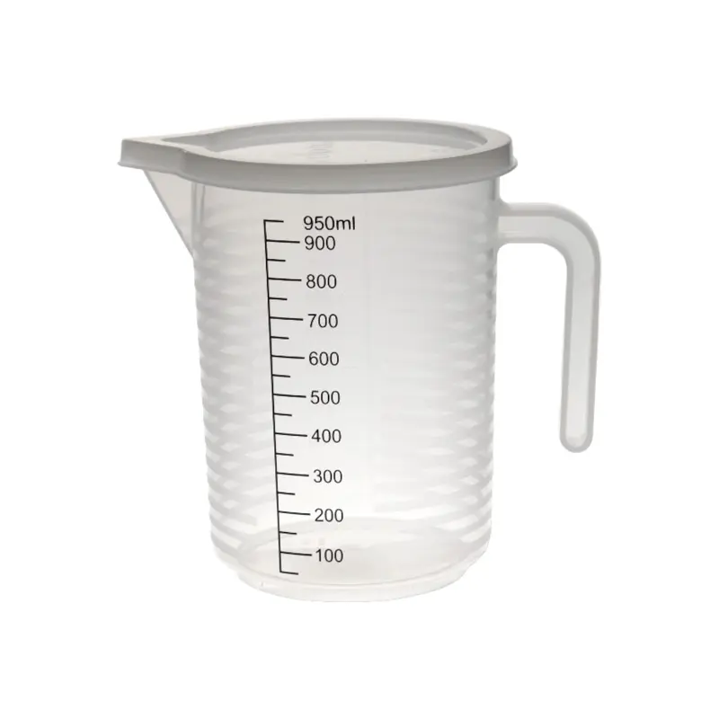 High Quality Plastic Measuring Cup w Cover 1000 ml