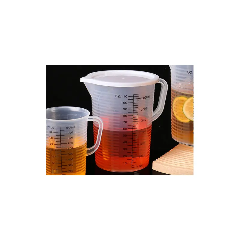 High Quality Plastic Measuring Cup w Cover 3000 ml