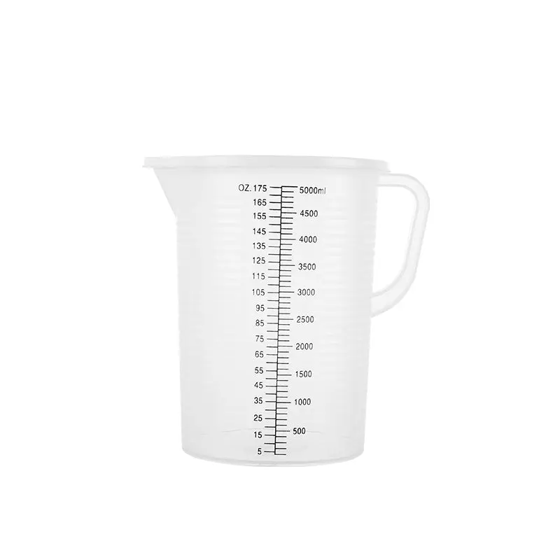 High Quality Plastic Measuring Cup w Cover 5000 ml