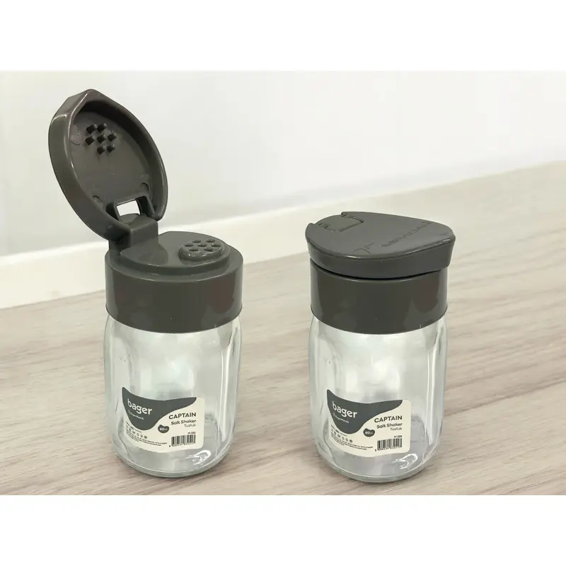 Glass Salt Shaher 80cc with flip cover