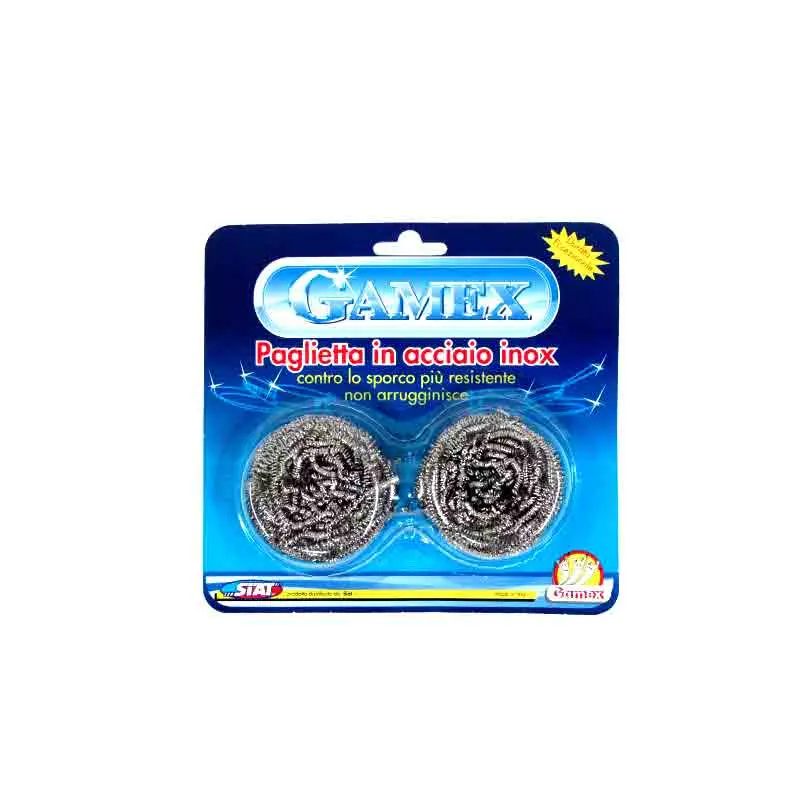 Gamex Stainless Steel Scourers Set of 2