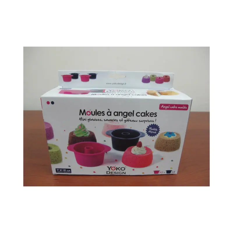 4 Silicone Angel Cake Molds
