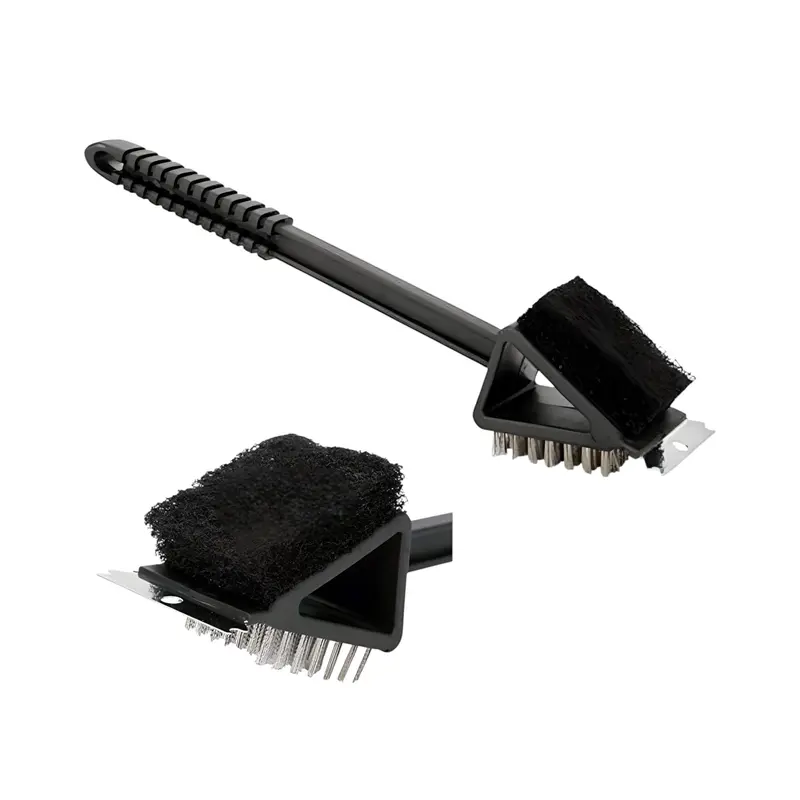 3 in 1 Grill Brush with Long Handle