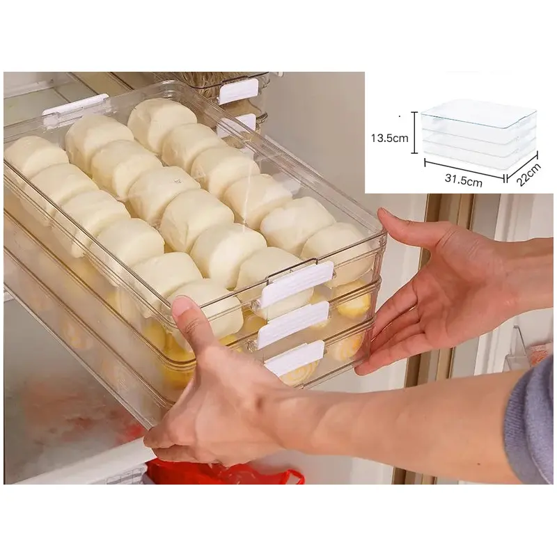 3 Interconnected Storage Box with Cover XS-9531-1