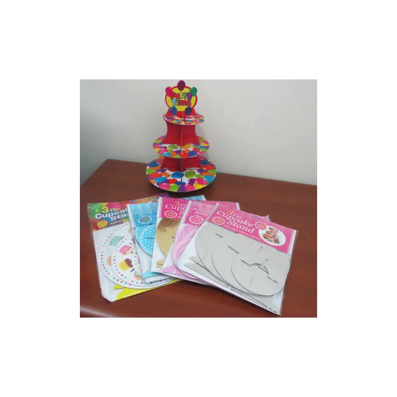 3 Tier Cardboard Cupcake Stand