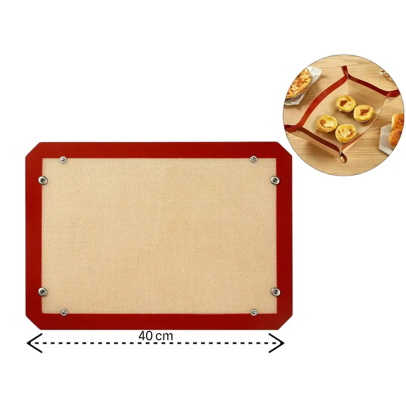 2 in 1: Silicone baking mat that doubles as Silicon Bask