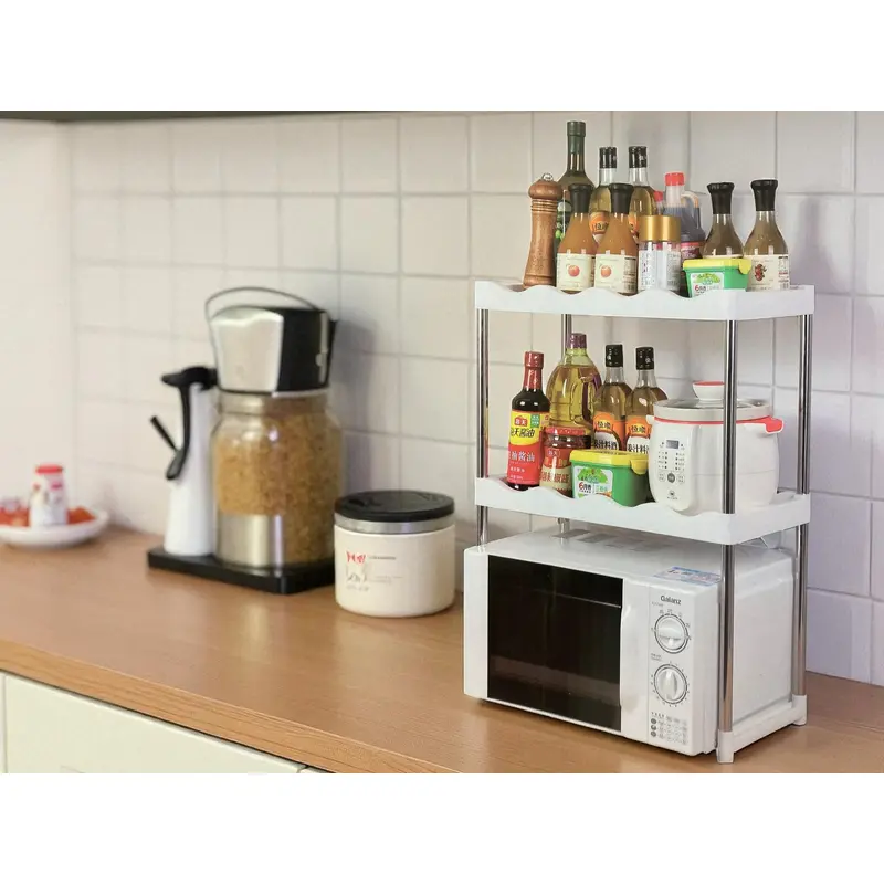 2 Layers Plastic Sheving with SS Tubes