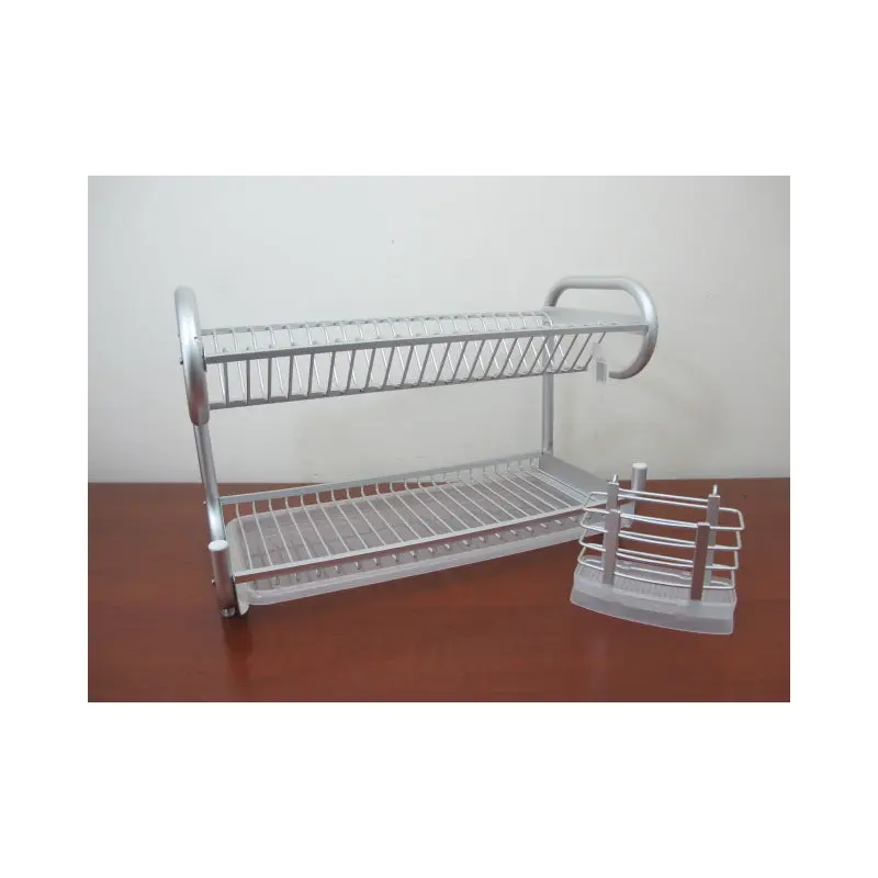2 Levels Aluminium Dish Rack