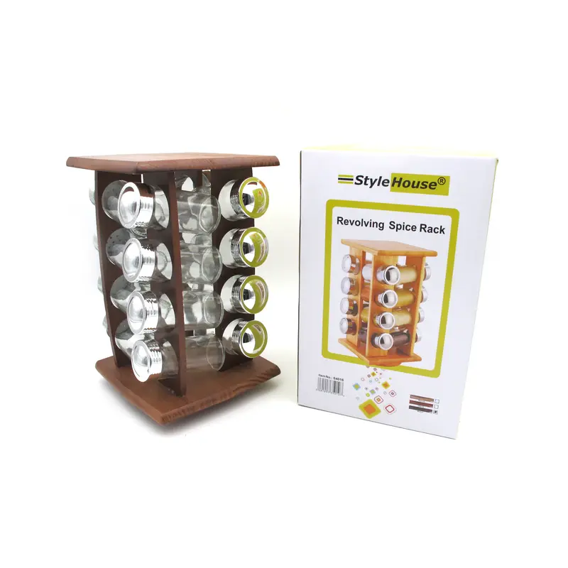 16 Pieces Rotating spice rack