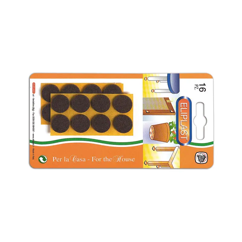 16 Small Round Sticky Felt X2