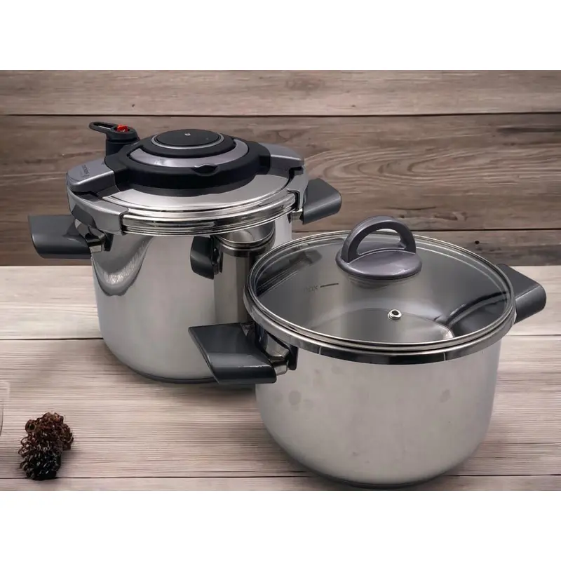2 in 1 5+7L Dosthoff EasyPress SS 18/10 Pressure Cooker