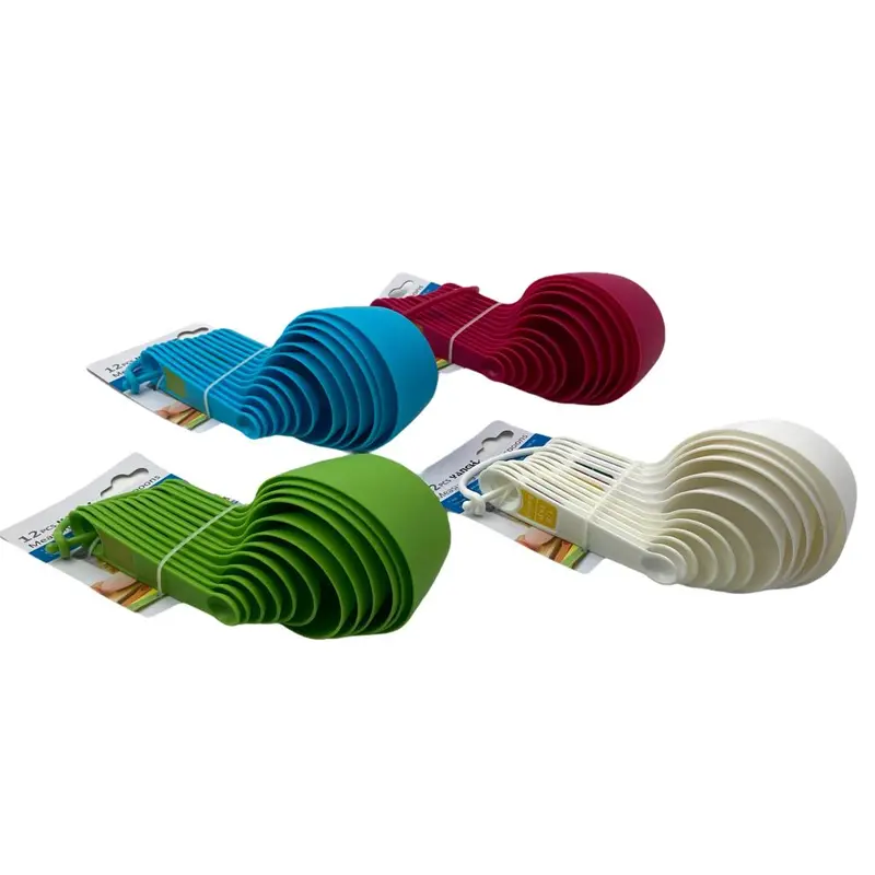 12 pcs Plastic Measuring Cups and Spoons