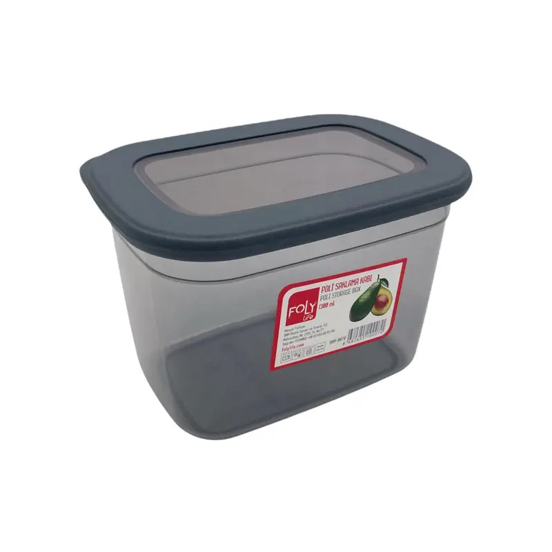 1.3 L Poli Food Storage Box with Silicon Rim Cover