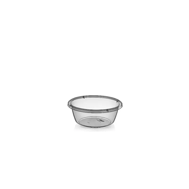 1 lt Transparent Round Basin X2