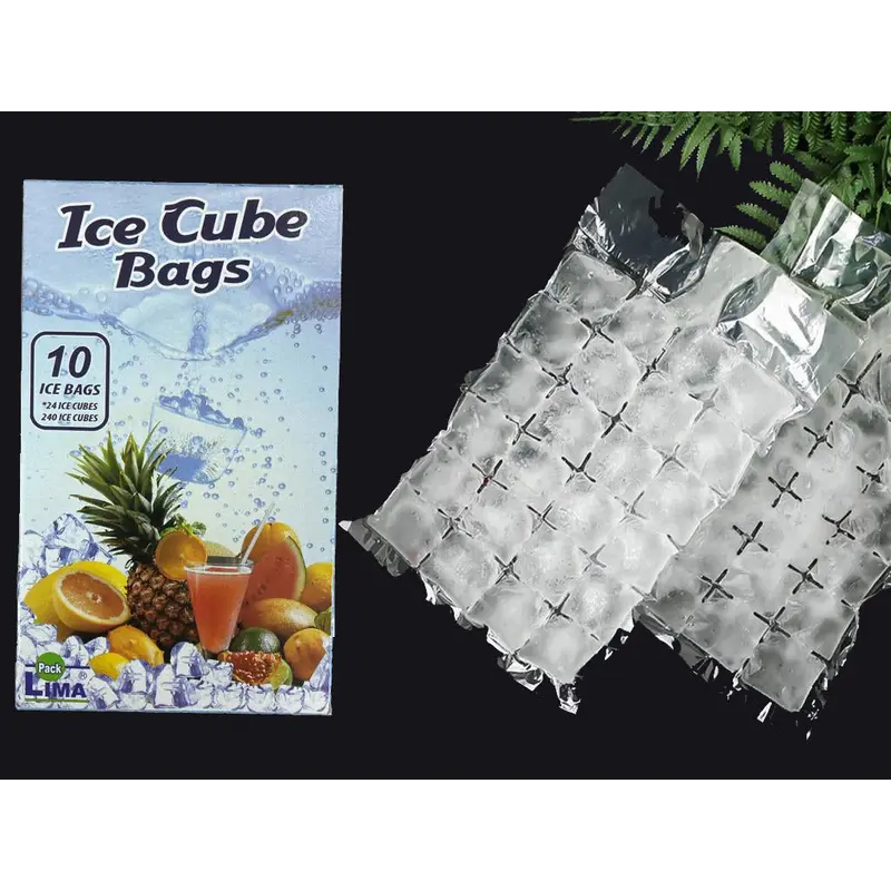 10 Ice Cube Bags - 24 cubes each bag