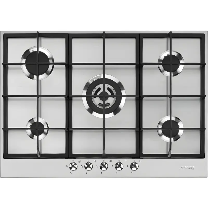 Smeg PX375 - Stainless steel 5 Zone Gas Hob