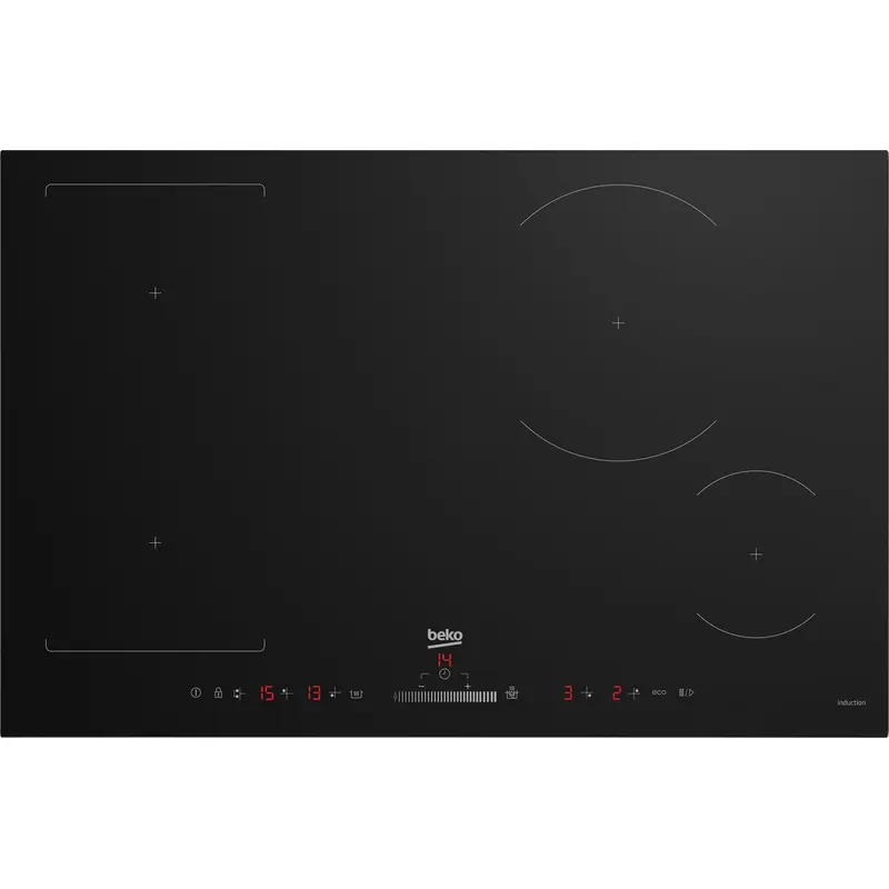 Beko HII84500FHT - Black 4 Zone Induction Hob
