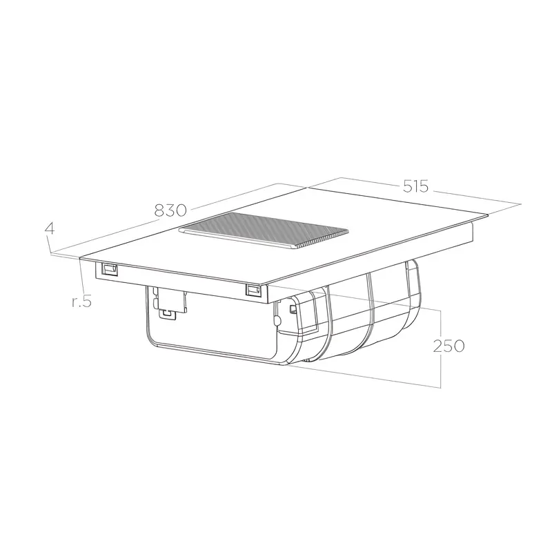 Elica NT-PRIME-S-DO - 4 Zone Venting Hob
