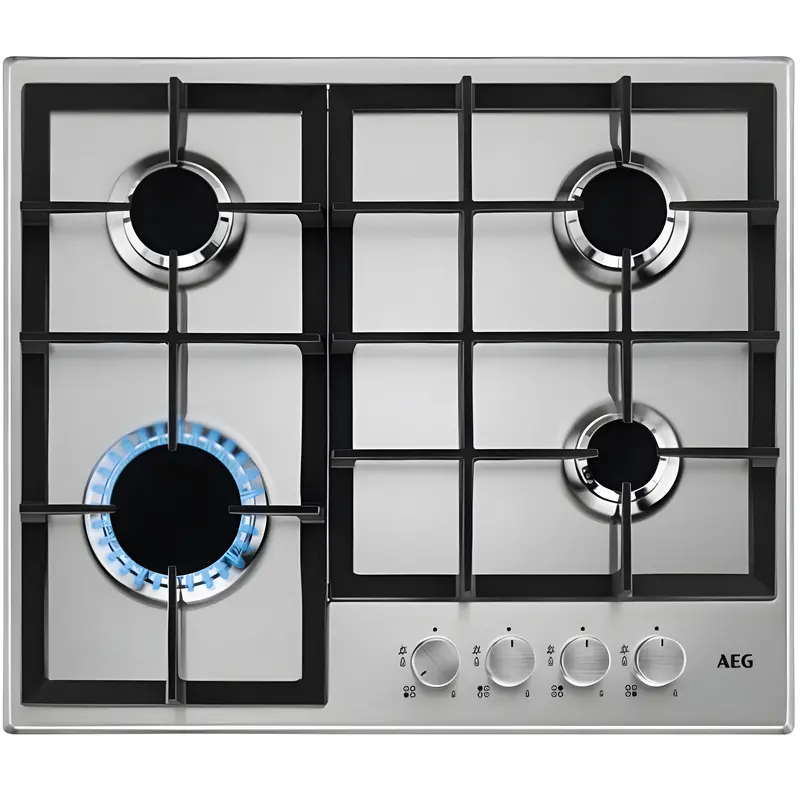 AEG HGB64200SM - Stainless steel 4 Zone Gas Hob