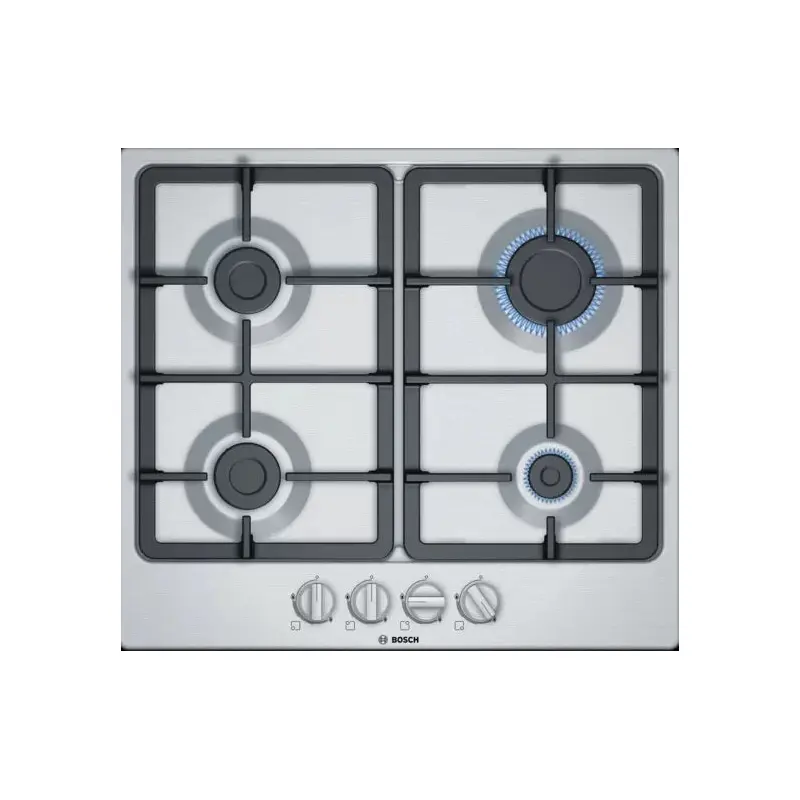 Bosch PGP6B5B90 - Stainless steel 4 Zone Gas Hob