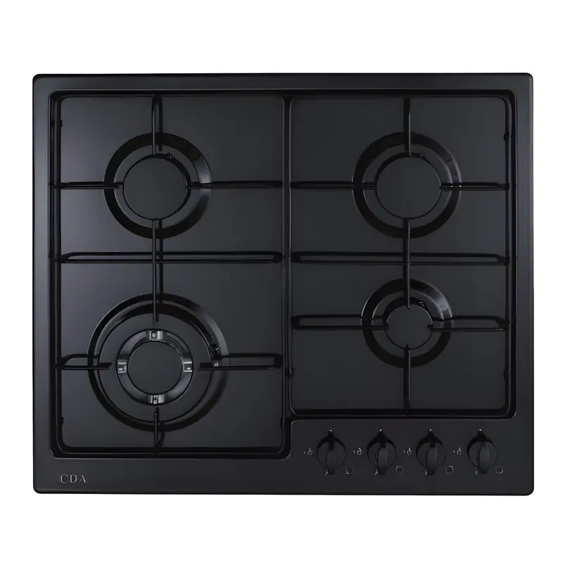 CDA HG6251BL - Black 4 Zone Gas Hob