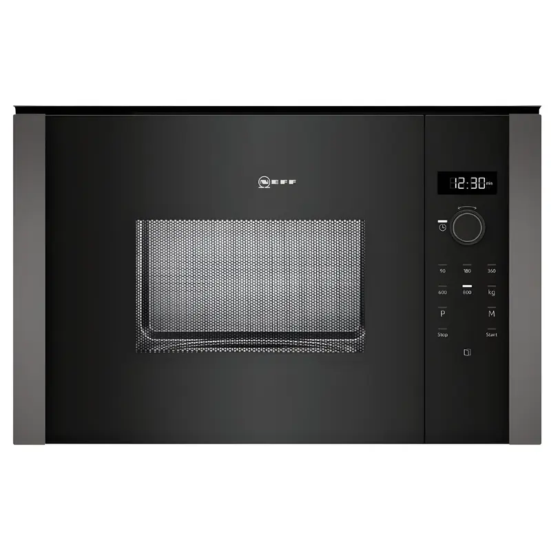 Neff HLAWD23G0B - Grey Built in Electric Microwave - Hydrolytic cleaning