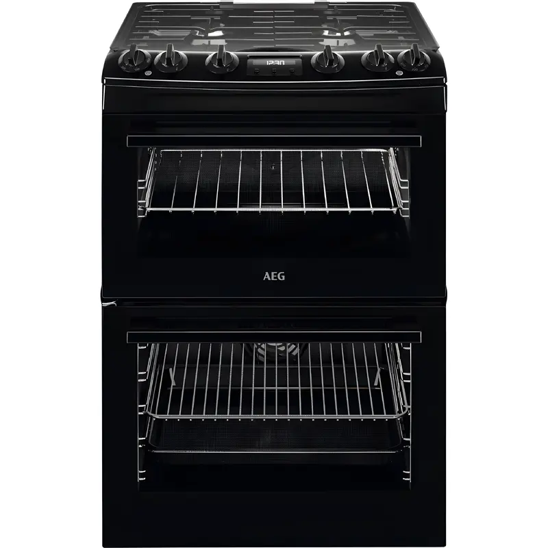 AEG CKX6540ACB - Black Dual Fuel Cooker - 77/39L Capacity - A Energy Rating