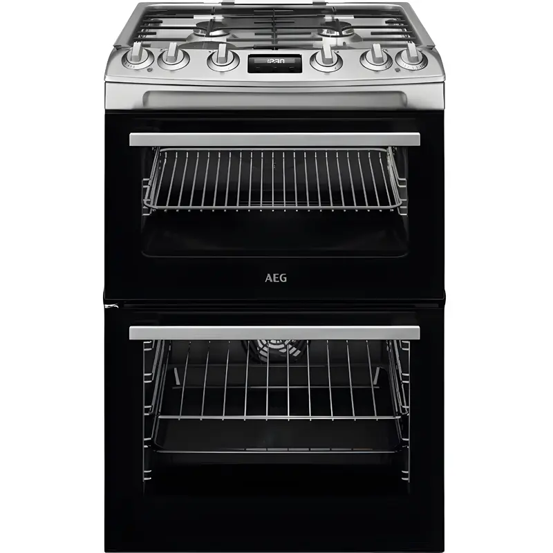 AEG CKX6540ACM - Stainless Steel Dual Fuel Cooker - 77/39L - A Energy Rating