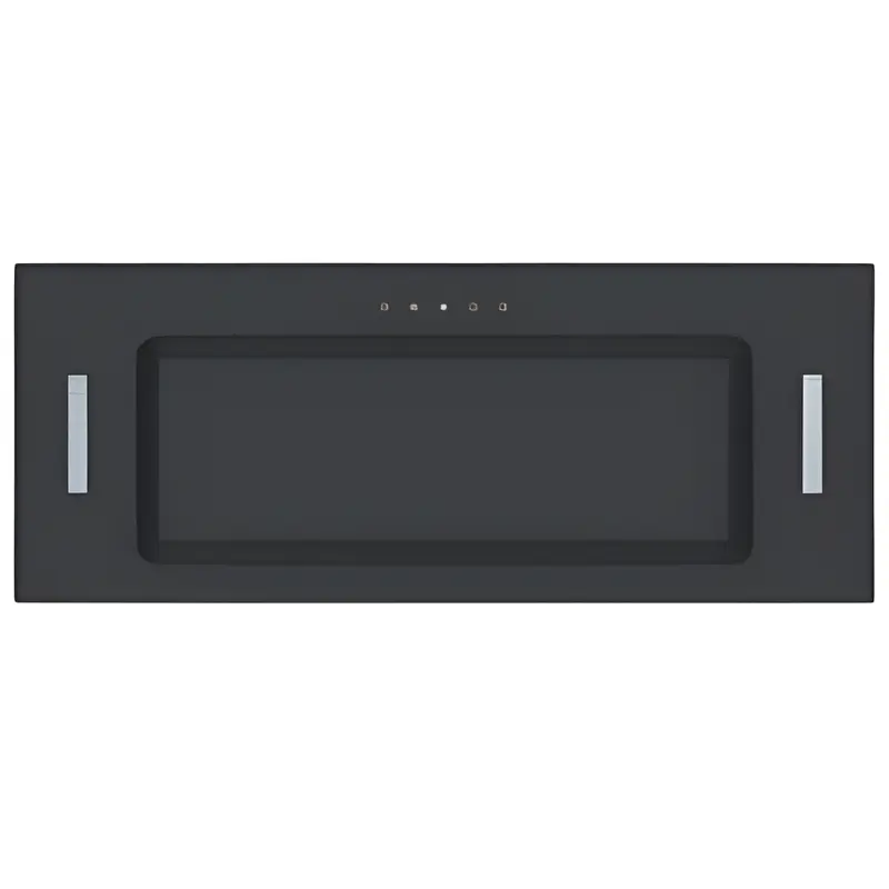 Cata UBICON52BK.1 - Black Glass 52cm Canopy Extractor Hood - 593m3/hr - C energy