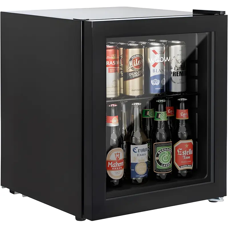 Willow WBC48B - Black 48L Drinks Cooler - Triple Glazed Glass Door - E Energy Rating