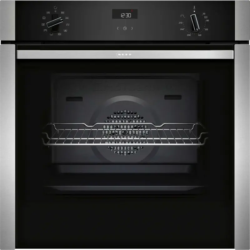 Neff B3ACE4AN3B - Stainless Steel Single Oven - 71L - A+ Energy