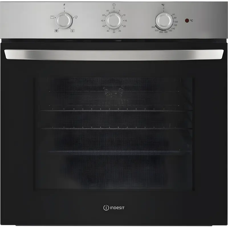 Indesit IO 233 X UK - Stainless Steel Single Oven - 66L - A Energy Rated